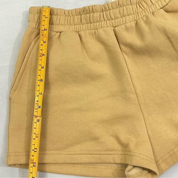 Araminta James Womens Shorts Sz Small Fleece 100% Cotton in Biscuit Nude Tan New - Picture 10 of 16